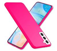 NALIA Étui en Silicone Néon Compatible avec Samsung Galaxy S22 Plus Coque, Couleur Intense Anti-Derapante Doux Velouté, Mince Housse de Protection Coloré Anti-Choc Case Cover Soft, Couleur:Pink Rose