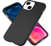 NALIA Étui fin de téléphone portable 0,5mm pour iPhone 13 Mini, Hard Case Cover Matt Bumper Noir