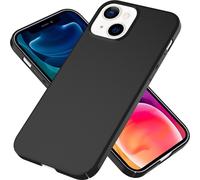 NALIA Étui fin pour téléphone mobile 0,5mm pour iPhone 13, Matt Hard Case Cover Bumper Coque Noir