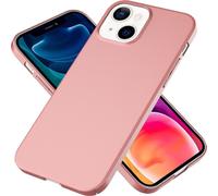 NALIA Étui fin pour téléphone mobile 0,5mm pour iPhone 13, Matt Hard Case Cover Bumper Coque Rose Gold