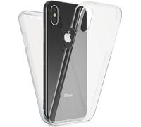 NALIA Étui pour téléphone portable 360 degrés pour Apple iPhone XS Max, Full Cover Case Bumper Etui Transparent