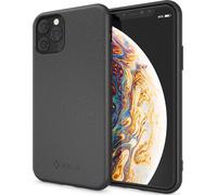 NALIA Étui pour téléphone portablepour iPhone 11 Pro Max, Éco-coque noire durablement dégradable