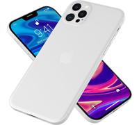 NALIA Etui rigide extra fin pour iPhone 12 Pro, étui de téléphone portable ultra fin blanc