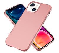 NALIA Étui Rigide Ultra-Fine Compatible avec iPhone 13 Coque, Anti-Empreintes Soyeux-Mat Anti-Dérapant Extra-Léger 0,5mm Mince, Ultra-Slim Hardcase Housse de Protection Dur Case, Couleur:Rose Gold Or