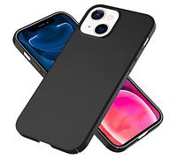 NALIA Étui Rigide Ultra-Fine Compatible avec iPhone 13 Mini Coque, Anti-Empreintes Soyeux-Mat Anti-Dérapant Extra-Léger 0,5mm Mince, Ultra-Slim Hardcase Housse de Protection Dur, Couleur:Noir
