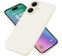 NALIA Étui Rigide Ultra-Fine Compatible avec iPhone 16 Coque, 0,5mm Housse Super Mince Anti-Empreintes Soyeux-Mat Anti-Dérapant Extra-Léger, Couverture Ultra-Slim Case Cover, Couleur:Blanc Crème