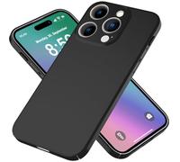 NALIA Étui Rigide Ultra-Fine Compatible avec iPhone 16 Pro Max Coque, 0,5mm Housse Super Mince Anti-Empreintes Soyeux-Mat Anti-Dérapant Extra-Léger Couverture Ultra-Slim Case, Couleur:Noir