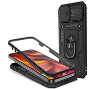 NALIA Étui Style Militaire pour iPhone 13 Coque - Anneau 360°, Noir | Extra Résistant Aux Chocs, Fonction De Support & Support De Voiture