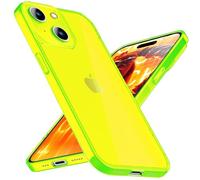 NALIA Étui Translucide Néon Compatible avec iPhone 15 Plus Coque, Transparent Coloré Lumineux Brillant Anti-Jaune, Mince Housse de Protection Silicone Flexible Anti-Choc, Slim Case, Couleur:Jaune