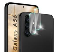 NALIA Focus.X2 MAX compatible avec Samsung Galaxy A56 Verre Trempé (2x Protecteur de Caméra), Protection Objectif Ultra-Claire 9H, Anti-Rayures, Anti-Traces, Ajustement Précis, Compatible avec Coques