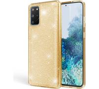 NALIA Glitter Case pour Samsung Galaxy S20 Plus, diamant de protection Etui de téléphone portable Or