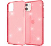 NALIA Glitter Étui pour téléphone portable Apple iPhone 11 Coque, Bling Silicone Étui pour téléphone portable Couverture rouge