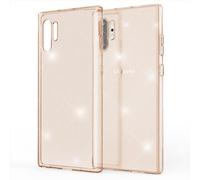 NALIA Glitter Étui pour téléphone portable Samsung Galaxy Note10 Plus Housse silicone Étui pour téléphone portable Or
