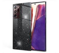 NALIA Glitter Handy Cover pour Samsung Galaxy Note20 Ultra, Bling Cover Case Noir
