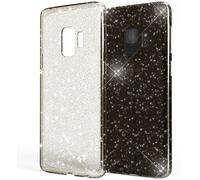 NALIA Glitter Housse pour téléphone portable Samsung Galaxy S9, Glitter Silikon Case Cover Noir