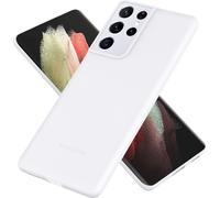 NALIA Hard Case extra-mince pour Samsung Galaxy S21 Ultra, Slim Handy Cover Cover blanc transparent