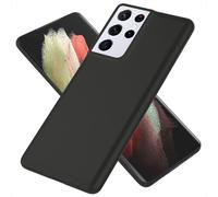 NALIA Hard Case extra-mince pour Samsung Galaxy S21 Ultra, Slim Handy Cover Cover Noir