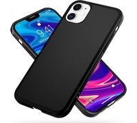 NALIA Hard Case pour iPhone 12/ iPhone 12 Pro, Slim Cover Étui de protection pour téléphone portable Noir