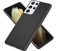 NALIA Hard Case pour Samsung Galaxy S21 Ultra, couverture fine pour téléphone portable Case Bumper Noir