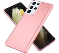 NALIA Hard Case pour Samsung Galaxy S21 Ultra, couverture fine pour téléphone portable Case Bumper Rose Gold