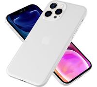 NALIA Hardcase extrêmement fin pour iPhone 13 Pro Max, transparent 0,3mm fin blanc