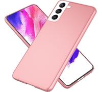 NALIA Hardcase ultra-mince pour Samsung Galaxy S21 FE, Anti-traces de doigts Mat Antidérapant Extra-léger 0,5mm Mince Rose Gold