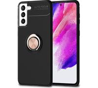 NALIA Housse anneau noir mat pour Samsung Galaxy S21 FE Rose Gold