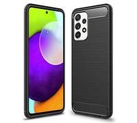 NALIA Housse Aspect Carbone Compatible avec Samsung Galaxy A52 5G / A52 / A52s 5G Coque, Noir Mince Protection Silicone avec Texture Fibre de Carbone, Slim Case Anti-Choc Cover Protege Souple Bumper