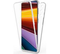 NALIA Housse claire 360° pour Samsung Galaxy S22 Plus, Protection complète Transparente Anti-Jaune Transparente Robuste, Hardcase & Silicone & Protection d'écran