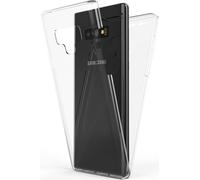 NALIA Housse de portable 360 degrés pour Samsung Galaxy Note 9, Full Cover Case Bumper Transparent