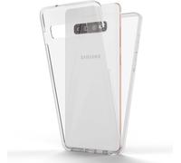 NALIA Housse de portable 360 degrés pour Samsung Galaxy S10, Full Cover Case Housse de protection transparente