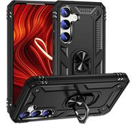 NALIA Housse de style militaire pour Samsung Galaxy S24 Housse, extrêmement robuste & résistante aux chocs, Outdoor Housse de protection noire