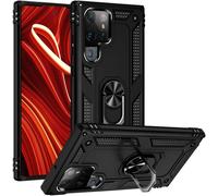 NALIA Housse de style militaire pour Samsung Galaxy S24 Ultra Housse, extrêmement robuste & résistante aux chocs, Outdoor Housse de protection noire