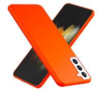 NALIA Housse Néon Compatible avec Samsung Galaxy S21 Coque, Mince Protection Pastel Silicone Gel Cover Couverture, Ultra-Fine Anti-Choc Case Slim Telephone Portable Bumper TPU Etui, Couleur:Orange