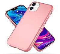 NALIA Housse Rigide Compatible avec iPhone 12 Mini Coque, Slim Hardcase Finition Mate Mince Protection Dure, Anti-Choc Cover Case Telephone Portable Bumper Protege Elegant, Couleur:Rose Gold Or
