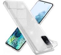 NALIA Housse transparente pailletée pour Samsung Galaxy S20 FE, Housse pailletée Bling Cover Transparent