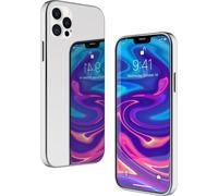 NALIA Miroir Housse en verre trempé pour iPhone 12 Pro Max, Mirror Hard-Case Bumper
