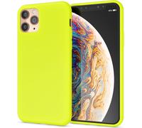 NALIA Néon Coque de téléphone portable pour iPhone 11 Pro Max, étui souple en silicone Bumper Cover jaune