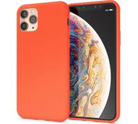 NALIA Néon Coque de téléphone portable pour iPhone 11 Pro Max, étui souple en silicone Bumper Cover Orange