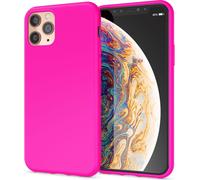 NALIA Néon Coque de téléphone portable pour iPhone 11 Pro Max, étui souple en silicone Bumper Cover Rose