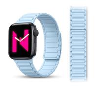 NALIA Nexus Bracelet Magnétique pour Apple Watch 38/40/41/42mm - Silicone | Style Moderne Pour Toutes Les Occasions