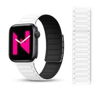 NALIA Nexus Bracelet Magnétique pour Apple Watch 38/40/41/42mm - Silicone | Style Moderne Pour Toutes Les Occasions