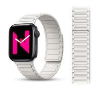 NALIA Nexus Bracelet Magnétique pour Apple Watch 38/40/41/42mm - Silicone | Style Moderne Pour Toutes Les Occasions