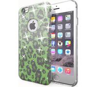 NALIA pour IPHONE 6 / 6S Housse TPU Silicone Cover Case Sparkle Leopard - Vert