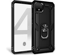 NALIA Ring Étui pour téléphone portable pour Google Pixel 4 XL, étui pour support magnétique Noir