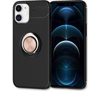 NALIA Ring Etui pour téléphone portable pour iPhone 12 / iPhone 12 Pro, coque de protection pour téléphone portable Etui TPU Rose Gold