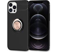 NALIA Ring Etui pour téléphone portable pour iPhone 12 Pro Max, coque de protection pour téléphone portable Etui en TPU Rose Gold