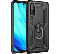 NALIA Ring Handy Cover pour Huawei P30, 360 degrés de protection Case Cover Case Bumper Noir