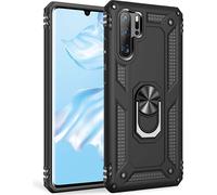 NALIA Ring Handy Cover pour Huawei P30 Pro, 360 degrés de protection Case Cover Bumper Noir