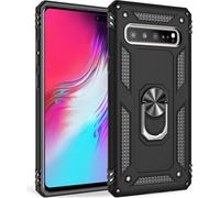 NALIA Ring Housse de portable pour Samsung Galaxy S10 5G, 360 degrés de protection Case Cover Noir